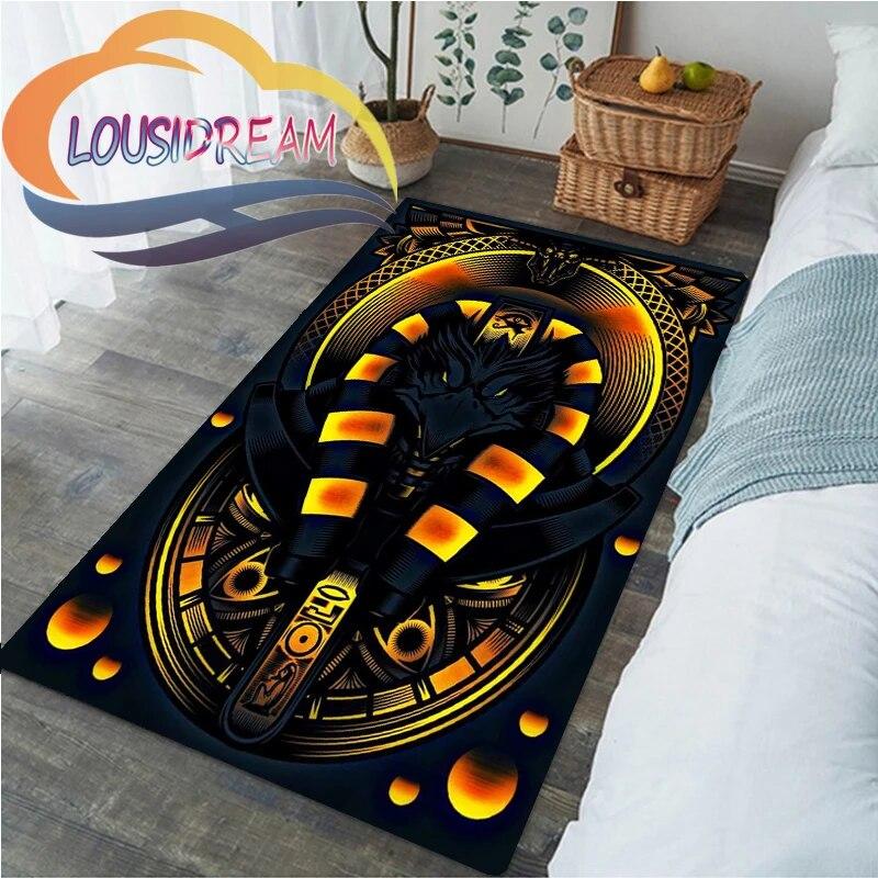 Horus Zeul egiptean antic Ochiul Egiptului Faraonul Anubis fata. Sufragerie moale Covor Acasă Covoraș copii