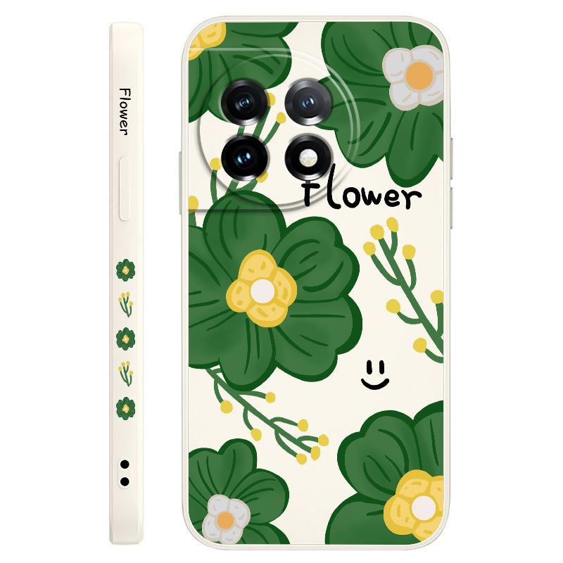 

Happy Floral Phone Case For Oneplus 13 13R 12 12R 11 11R 10 10R 10T 9R 9RT 9 8T 8 7 7T Pro 5G Liquid Silicone Cover OnePlus 13R 5G