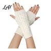 Thumb Hole Wrist Warmers Women Ribbed Arm Warmers Stretchy Cable Knitted Fingerless Gloves Lightweight Warm Sleeves Soft Mitten Half Finger