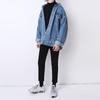 Men's Trendy Denim Jacket: Spring & Autumn Hong Kong Street Style, Loose Fit, Handsome Student Workwear