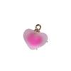 Frosted Heart Acrylic Beads for DIY Jewelry Making