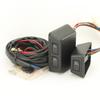Universal 3 Rocker Switch Kit Door Lock Power Windows 12V for Front Two Doors