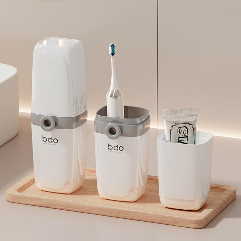 Portable Travel Toothbrush Holder Durable Plastic Perfect For Camping Bathroom Accessories Travel Home Daily Use Essentials