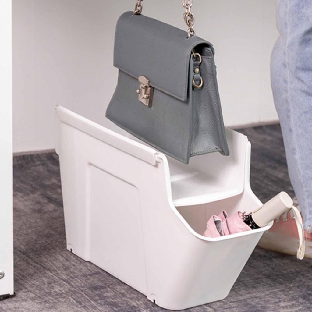 Under Desk Office Storage Cart Handbag Storage Box for Living Room Bathroom