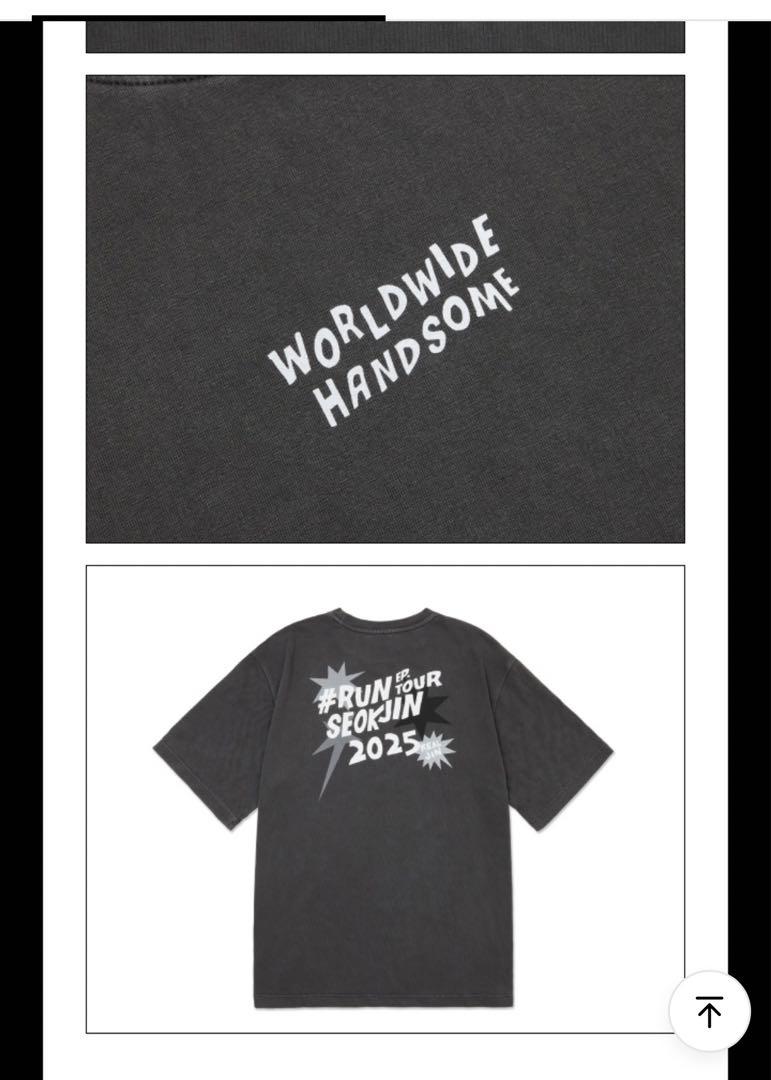 

[USED] RUNSEOKJIN_EP.TOUR Jin T-shirt