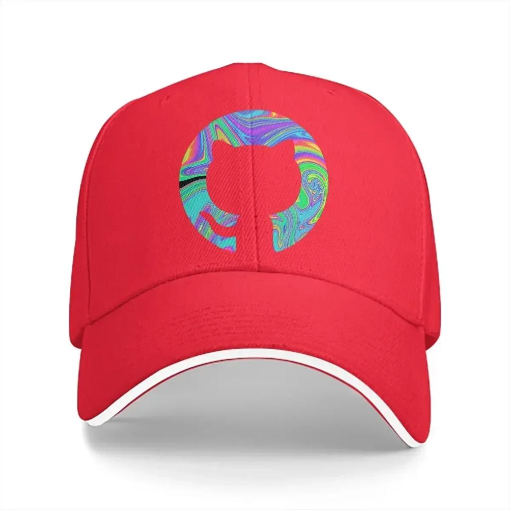 Psychedelic Github Baseball Cap Unisex Hats Visor Protection Snapback Gifts Caps