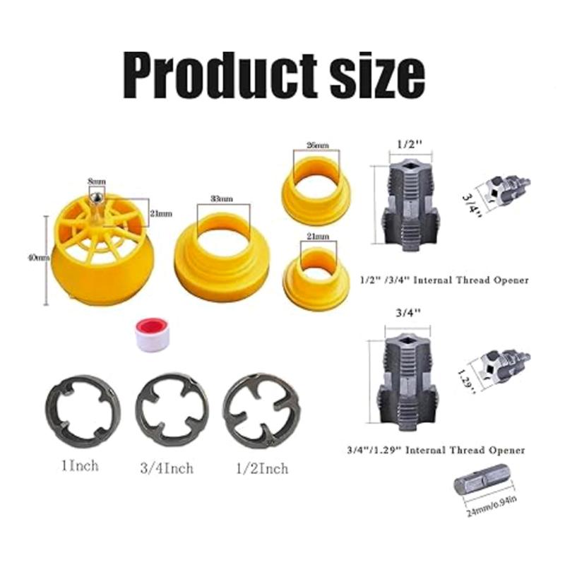 Electric Drill Compatible Pvc Pipe Threader Kit With Various Die Sizes 1/2'' 3/4'' For Electric Drill Accessories