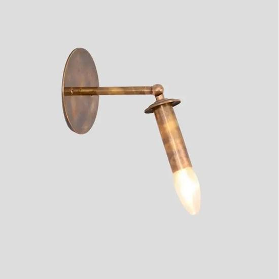 Articulated Brass Wall Sconce Mid Century Modern Style Light Adjustable Vintage Wall Lamp