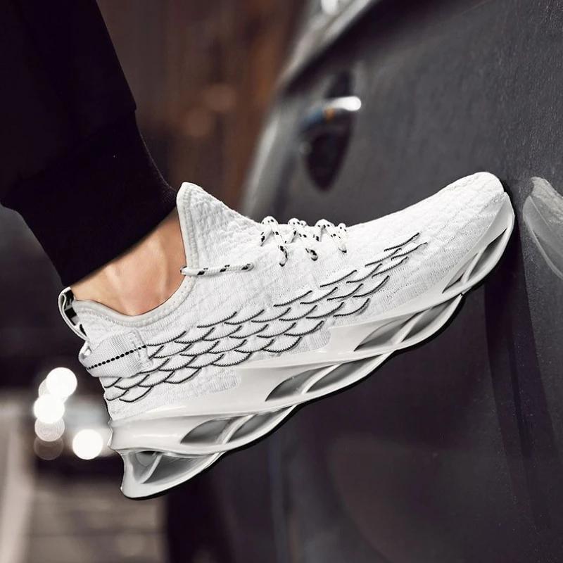 Fashion Mesh Upper Cushioned Insole Man Casual Sneaker Black Spring and Autumn Lightweight Size 9 HikingTrekking Sports Shoes for Men