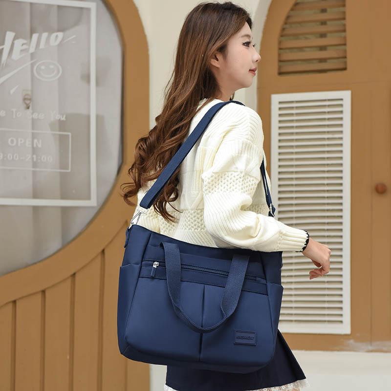 Women's Bag Nylon Large Capacity Shoulder Bag Lightweight Portable Crossbody Bag