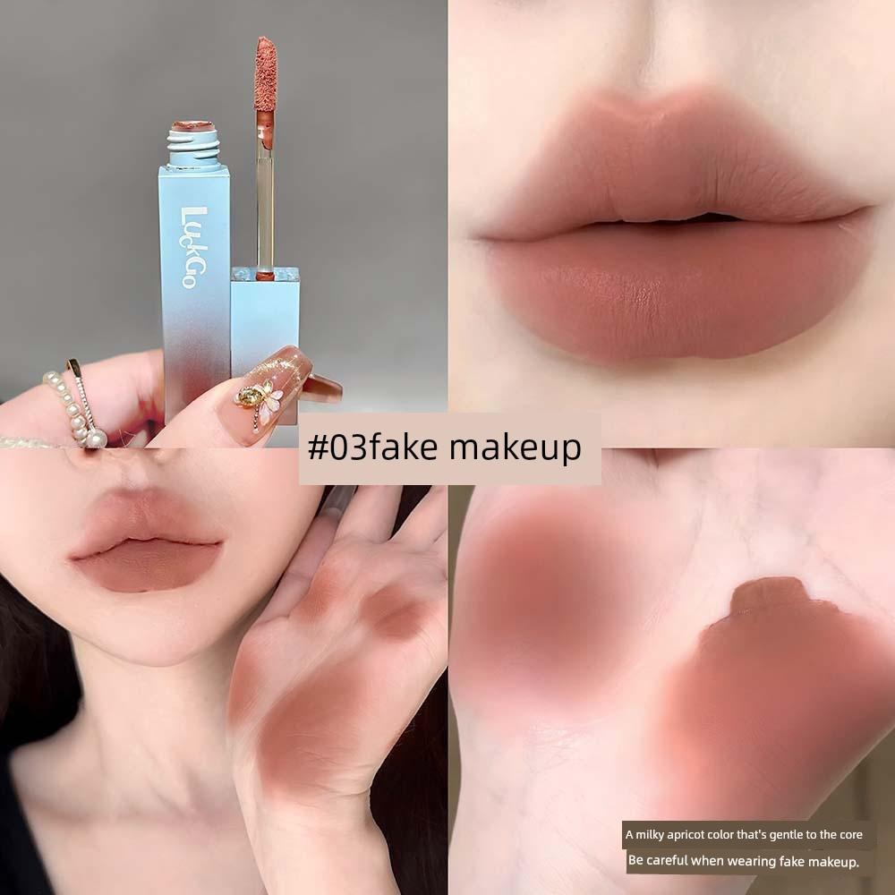 2026 Matte Velvet Lip Mud for Young Girls, Korean Style Pink Lip Glaze for a Natural Look That Brightens the Complexion