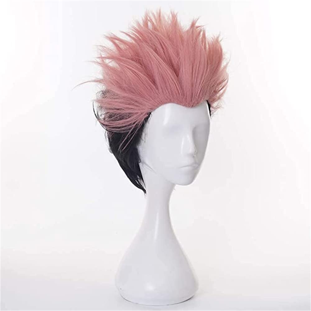 Akixen Jujutsu Kaisen Ryoumen Sukuna Wig Cosplay Anime Hairnet Fashion Present Event Halloween Christmas Heat Resistant Disguise Costume Cultural