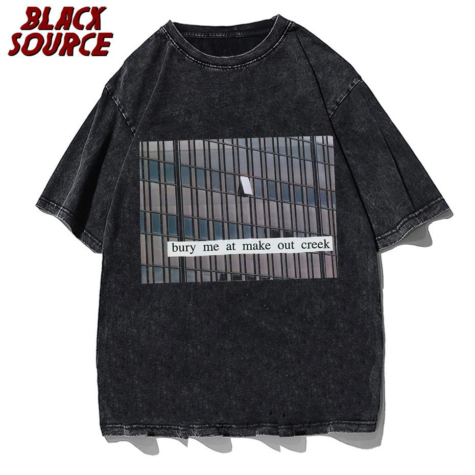 Mitski T Shirt for Men Pure Cotton Casual T-Shirts Round Collar Tee Shirt Short Sleeve Clothing Party