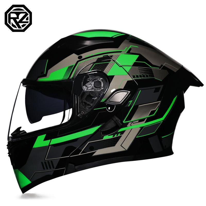 Motorcycle helmets Double Visors Modular Flip Up helmet DOT approved Full face casque moto racing Motocross helmet