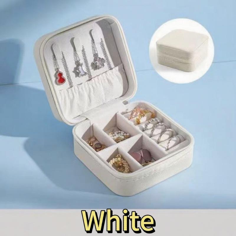 A Portable Storage Box for Travel Jewelry Boxes, Rings, Earrings, Necklaces, and Bracelets for Christmas Candy Wedding Birthday