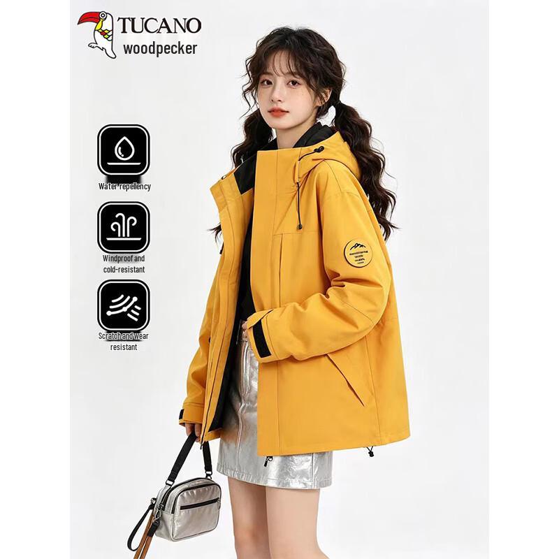 TUCANO Women s Outdoor Windproof Waterproof Hooded Jacket 2XL