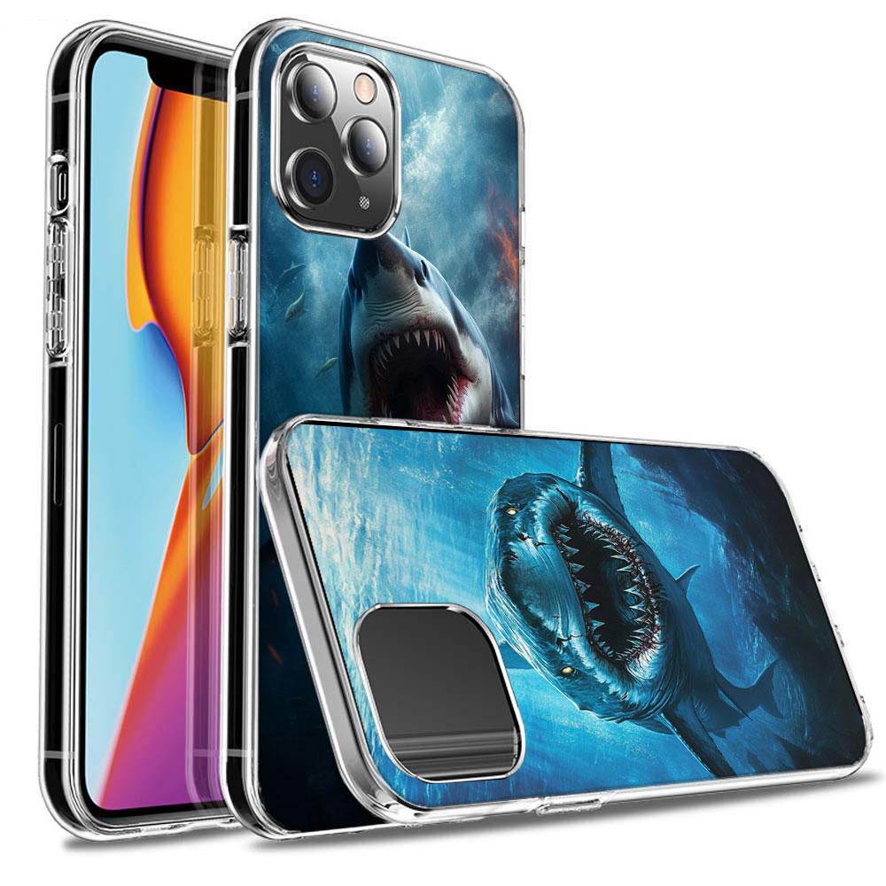The Mouth of the Deep Sea Evil Shark Phone Case For Iphone 16E 15 Pro 14 Plus 17E 16 17 Pro Max Air 11 12 13 Mini Shockproof