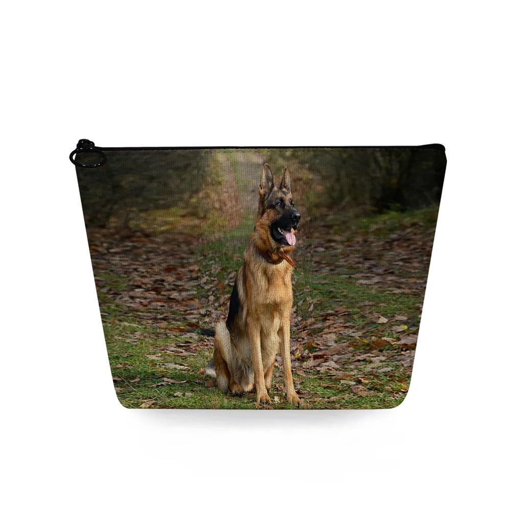 Women Dog Print Cosmetic Bag Toiletries Organize Travel Storage Case 6783