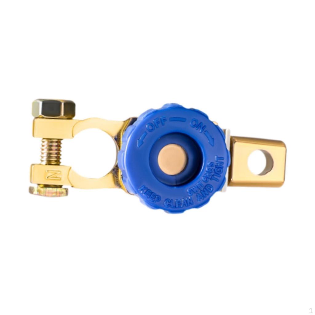 Automobile Battery Disconnect Switch with Knob for Easy Installation and Clamp Connector