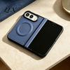 Wireless Charging Compatible Case Magnetic for IPhone 18, Faux Leather Phone Cover with Hinge Soft Hard Hybrid Protection, Full Body Shockproof