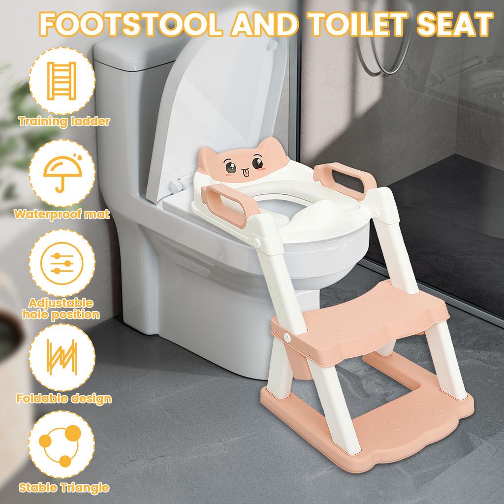 Newly Foldable Baby Boy Portable Potty Child Potty Training Seat Baby Toilet Pot Step Stool Toddler Potty Portable Child Urinal