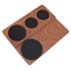 Anti-Slip Pads Wooden Tamping Mat Slip Proof Espresso Tamping Mat  Kitchen Counter