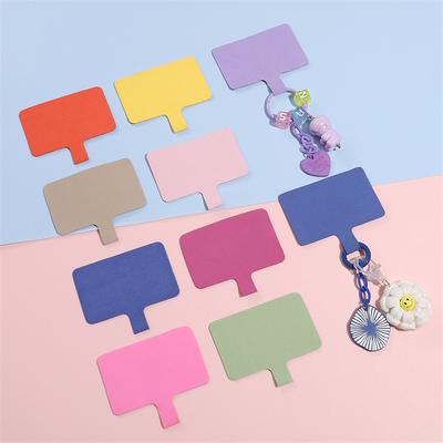 [About 6x6.5cm] Mobile Phone Lanyard Gasket Durable Sturdy Flannel Gasket Perforation-Free Gasket Mobile Phone Fashion Accessories