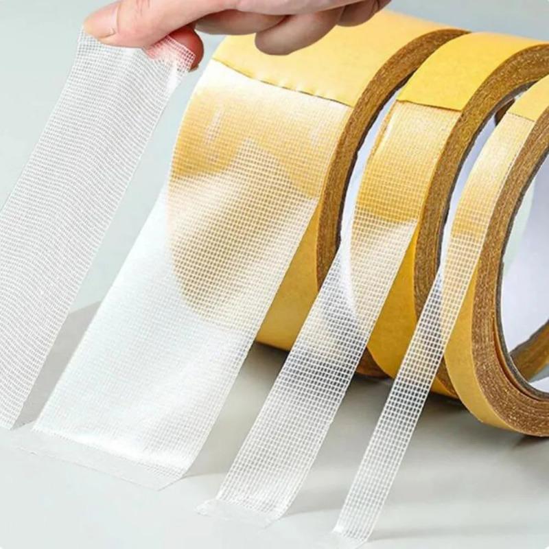 10/20/30/40/50mm Strong Fixation Double Sided Tape Heavy Duty Translucent Mesh Waterproof Traceless Powerful Grid Carpet Adhesive Tape