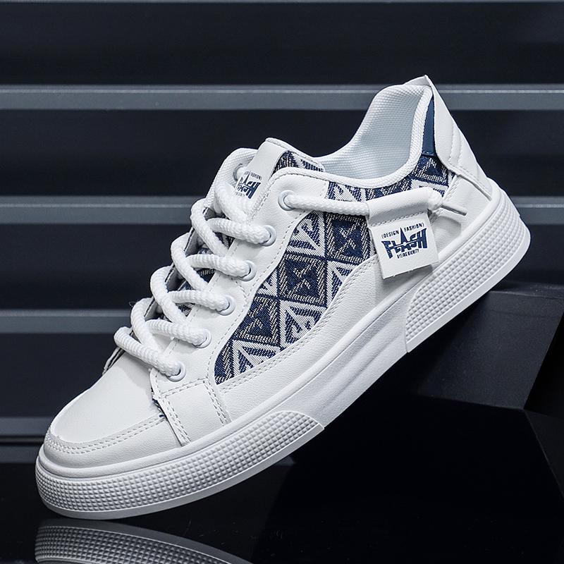 Mens Thick Sole Vulcanized Shoes Male Sneakers Summer Breathable Casual Sports Shoes Trend Flat Shoes Korean Plate Walking Shoes