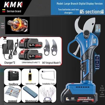 Cordless Electric Pruning Shears with Digital Display CN Plug (adapter Included)