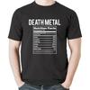 Funny Brutal Death Metal Nutrition Facts Concert Gift T-Shirt Sweatshirt Hoodie Tanktop for Men Women Kids Black