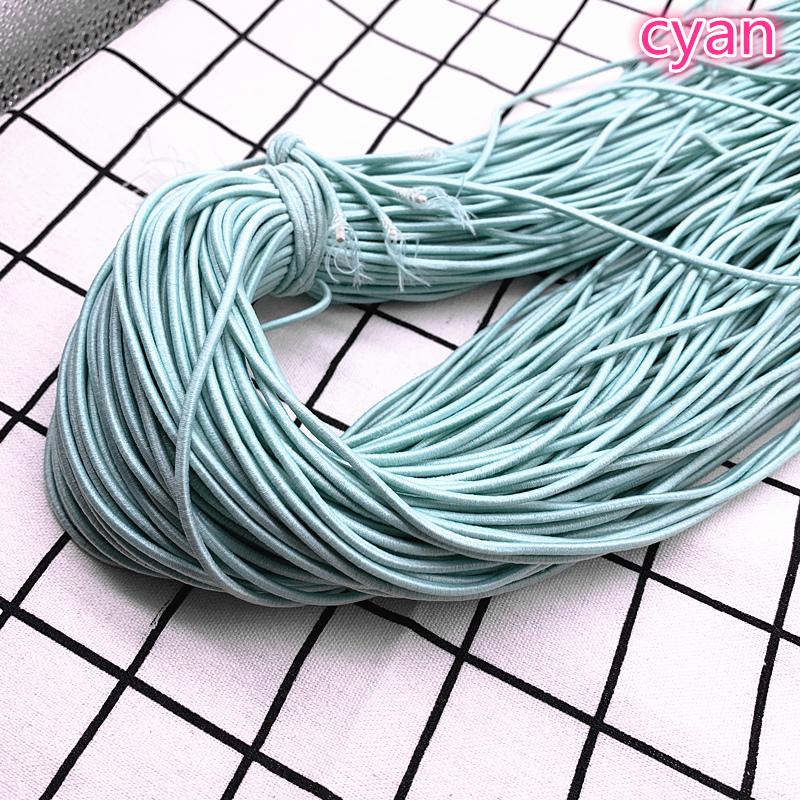5 Yards 2,0 mm 2,5 mm Hochelastisches Rundes Gummiband Gummiband Elastische Schnur DIY Zubehör