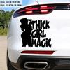 Thick Girl Magic Anime Car Stickers Self-Adhesive Vinyl Decals Body Rear Bumper Window Decoration Waterproof Auto Accessories