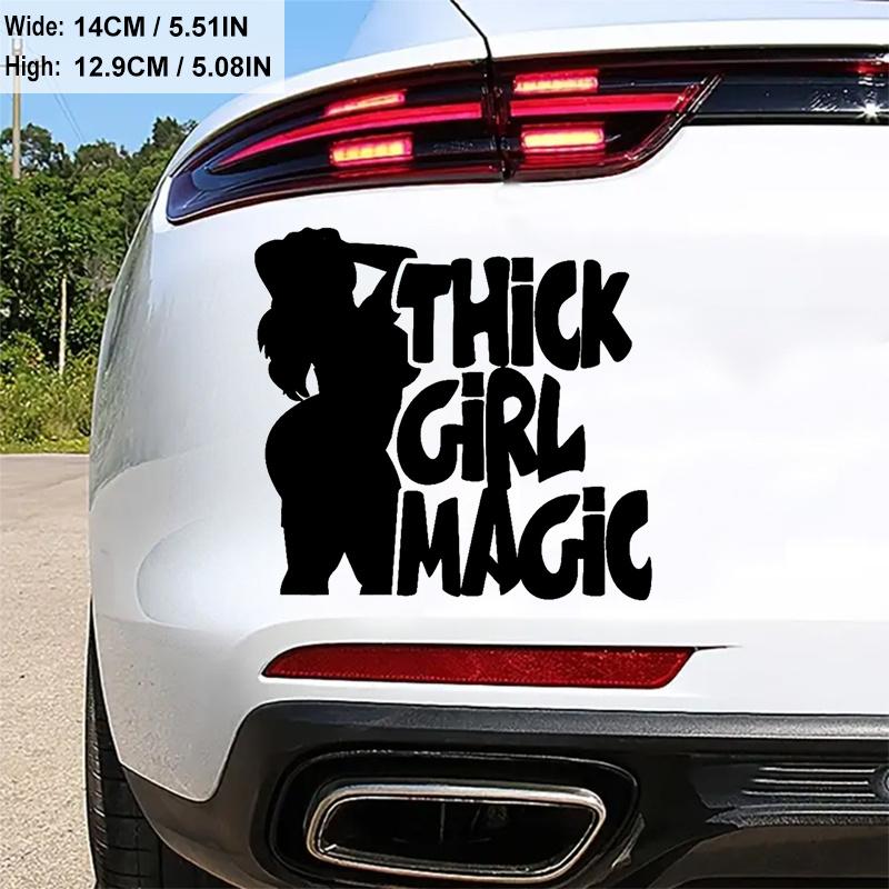 Thick Girl Magic Anime Car Stickers Self-Adhesive Vinyl Decals Body Rear Bumper Window Decoration Waterproof Auto Accessories