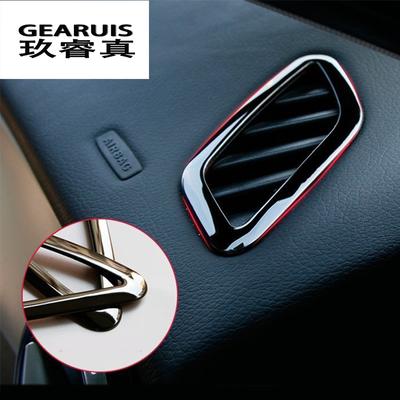Estilo de coche Cubierta de ventilación de aire acondicionado de salpicadero Adorno adhesivo Para Mercedes Benz CLA GLA Clase A W117 C117 W176 X156