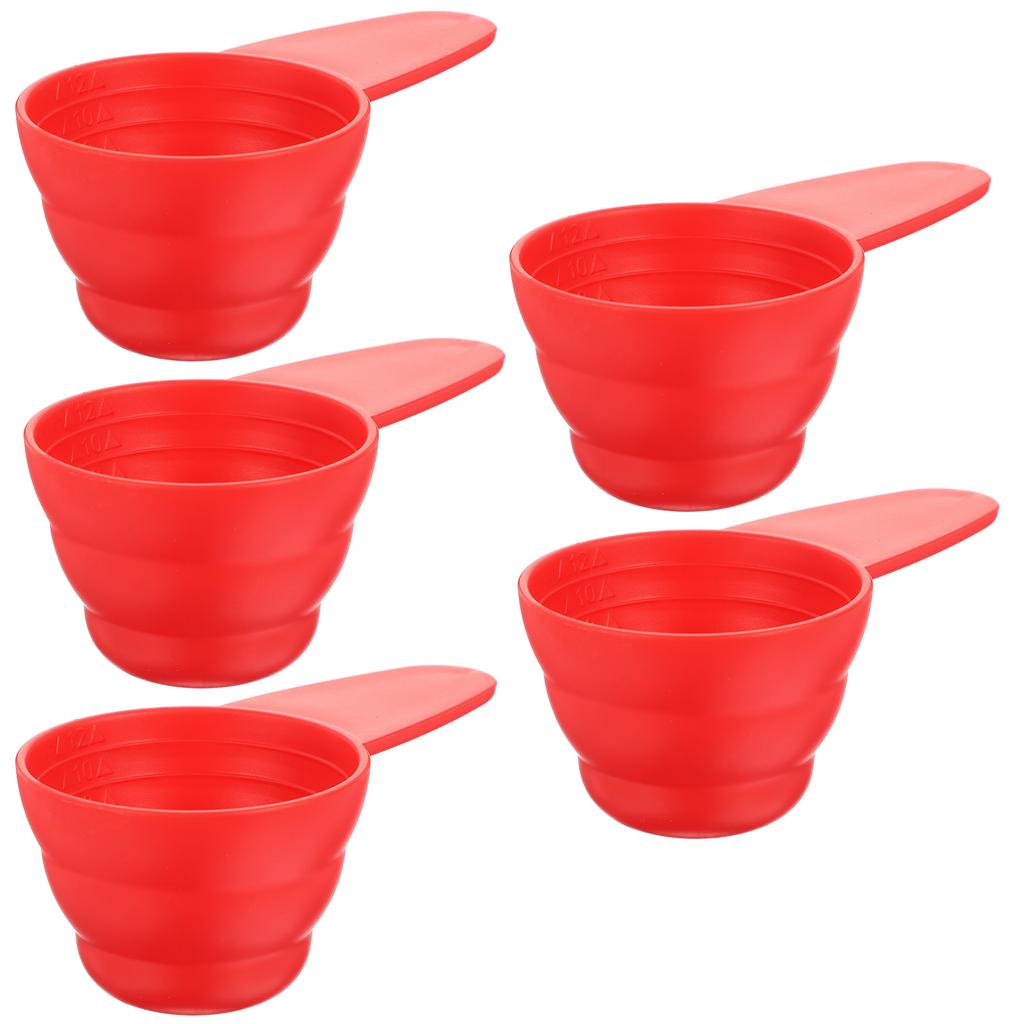5 Stück Kunststoff-Messlöffel, Espressolöffel, Messbecher, Schaufel, Küche, Groß, Esslöffel, ABS, kleiner langer Griff