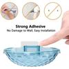 Household Self Adhesive Soap Sponge Dish Bathroom Accessories Wall Mounted Soap Dish Drain Transparent Acrylic Soap Holder