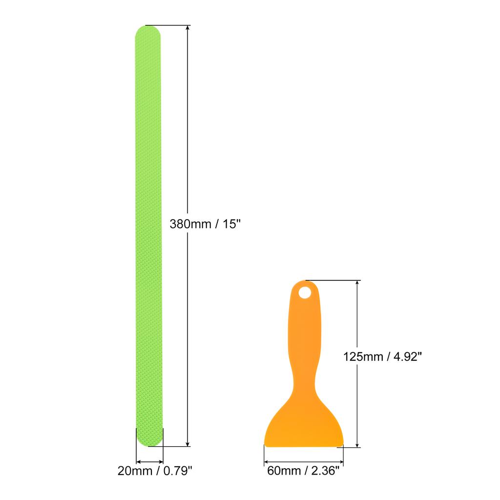 Non Slip Bathtub Stickers, Safety Shower Treads Adhesive Decal Square with Scraper for Stairs Tub Shower