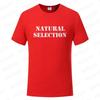 Natural Selection Printing Man T-shirts Evolution Graphic T Shirts Fashion Streetwear Harajuku Tops Male Oversized Clothing