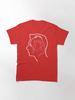 Depeche Mode Members Matryoshka Profile White Outline Black Background Classic T-Shirt