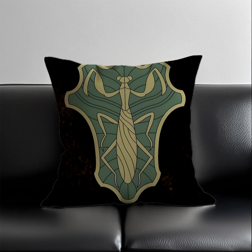 Hot Anime Cartoon Black Clover Pillow Case Anti-Dustmite Pillowcase Invisible Zipper Silky Short Plush Sofa Cushion Cover