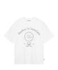 GAINSBORO [Cool Cotton] Lettering New Logo T-Shirt_White