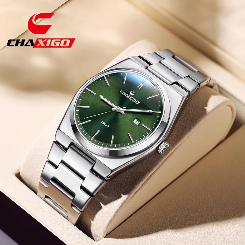 CHAXIGO Quartz Watch Ultra-thin Men's Watch Waterproof Calendar