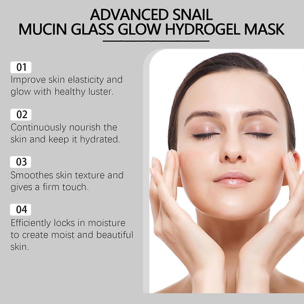 Advanced Glow Hydrogel Face Masks 3 in 1 Collagen Face Mask, 4PCS Hydrating & Soothing & Firming Glow Mask