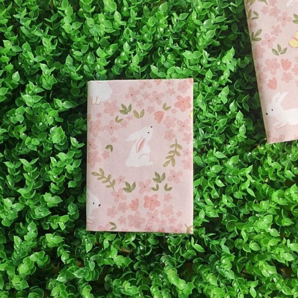 A5 A6 Pink White Rabbit Notebook Cover Planner Case Cover Protective Shell Journal Cover Guard Office Stationery Supplies