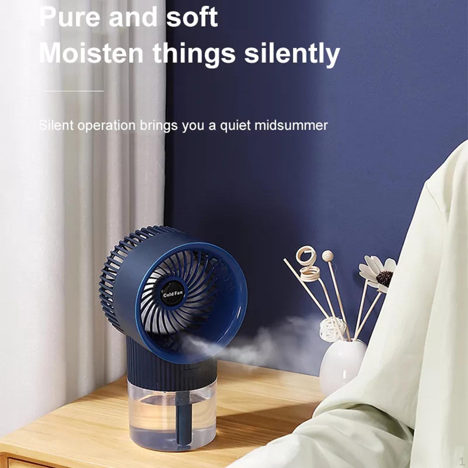Cooling Fan Foldable Multifunctional Electric USB Air Cooler Humidification for