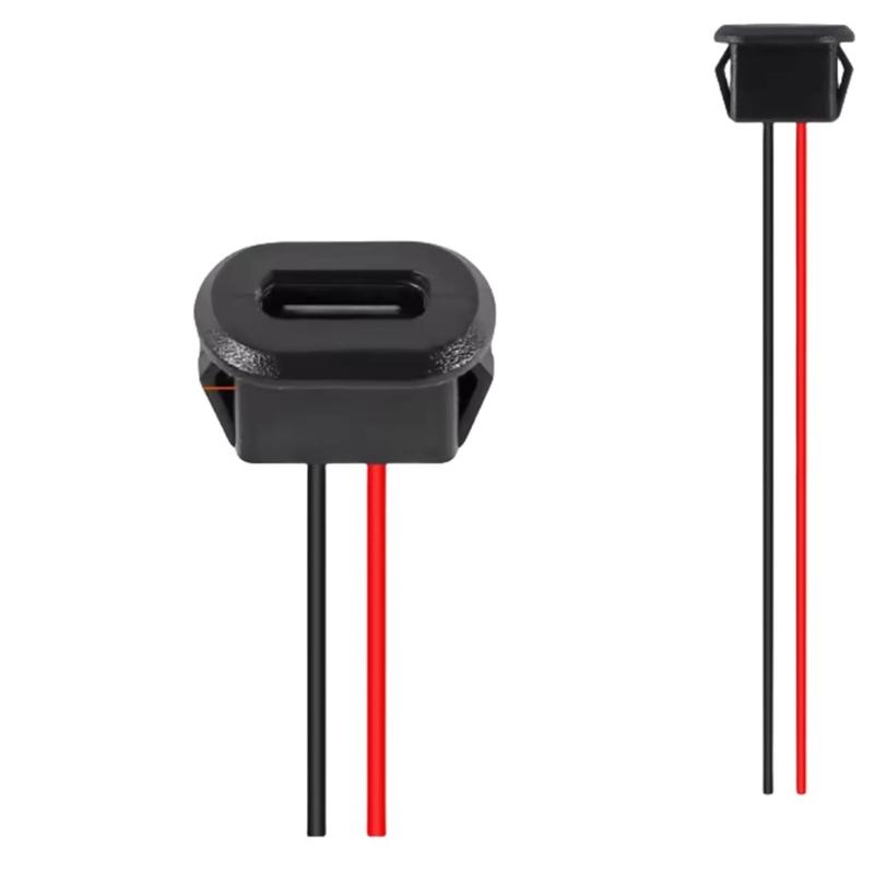  LED Type C Female Connector Oval Charging Ports Direct Press Connector for Auto