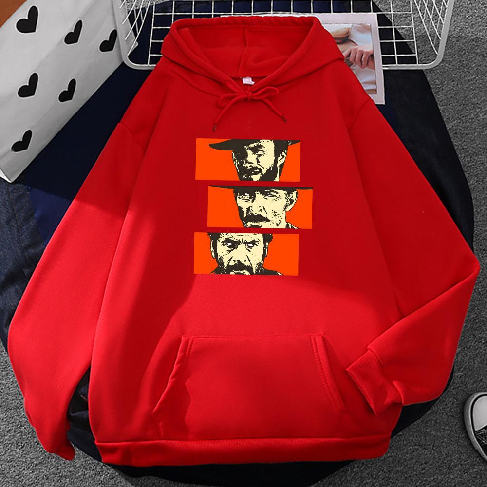 The Good The Bad and Ugly Hoodies Long Sleeve Winter Hooded Pullovers TV Series Graphic Printing Sweatshirts Tops
