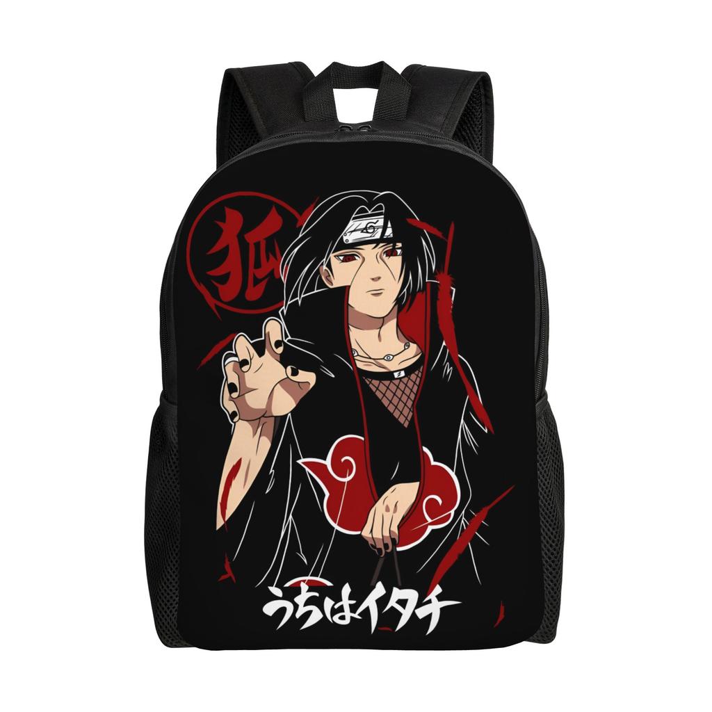3D Printing N-Narutoes Akatsukis Backpack for Girls Boys Anime College School Travel Bags Men Women Bookbag Fits 15 Inch Laptop