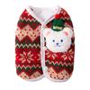 Cute Three-dimensional Christmas Bear Knitted Sweater Cardigan Small Dog Pet Teddy Two-legged Clothing Cat Clothes